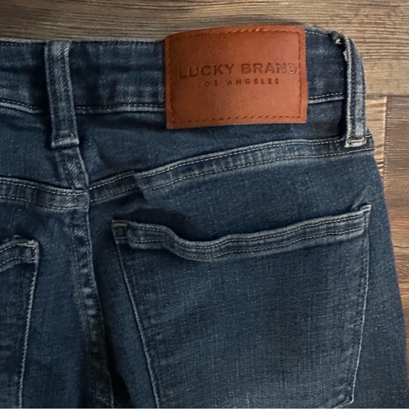 LUCKY blue denim jeans Low rise boot LOLITA  2 26 R - Picture 6 of 9